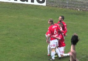 Branka na 0:2 v utkání Bohemians - Pardubice